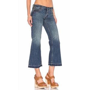 🌹HP🌹FREE PEOPLE Jacob kick crop flair jean